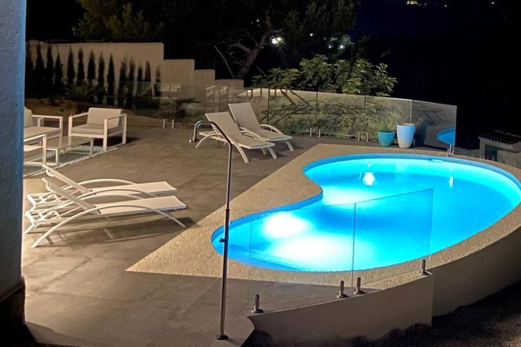 Precioso Apartamento En Una Villa Con Piscina En Cumbre Del Sol Moraira Benitachell Exterior photo